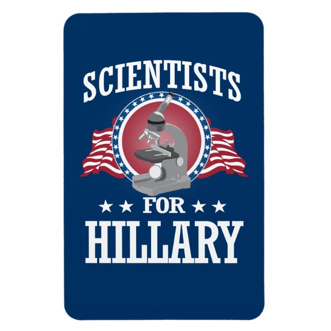ÍMAN  CIENTISTAS PARA HILLARY (Vertical)