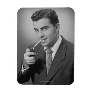 Íman Cigarro da iluminação do homem