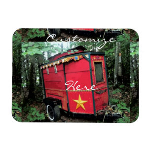 Íman Cigarro vermelho personalizado, minúsculo caravan