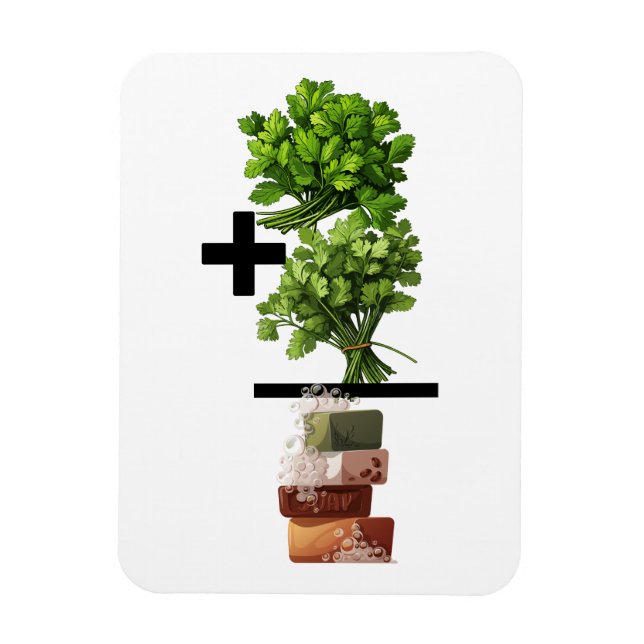 Íman Cilantro Math - Engraçado Anti-Cilantro (Vertical)
