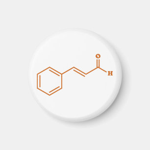 Íman Cinamaldeído Cinamaldeído Fórmula Química Molecula