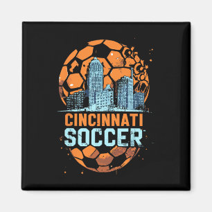 Íman Cincinnati Cidade do Futebol Silhueta Cool Cincy 5