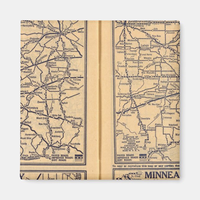 Íman Cincinnati, Detroit, Indianápolis (Frente)