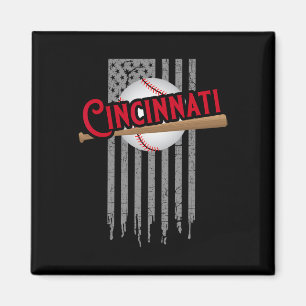 Íman Cincinnati Oh EUA Bandeira A Rainha Cidade Chip Bá