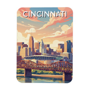 Íman Cincinnati Ohio Paisagem Urbana Viagem