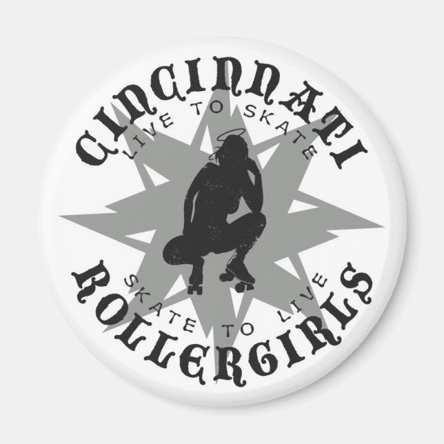 Íman Cincinnati Rollergirls Magnet (Frente)