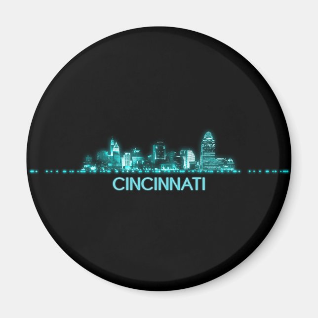 Íman Cincinnati Skyline (Frente)