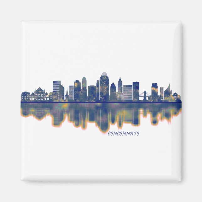 Íman Cincinnati Skyline (Frente)