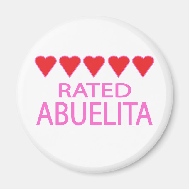 Íman Cinco Corações Abuelita (Frente)