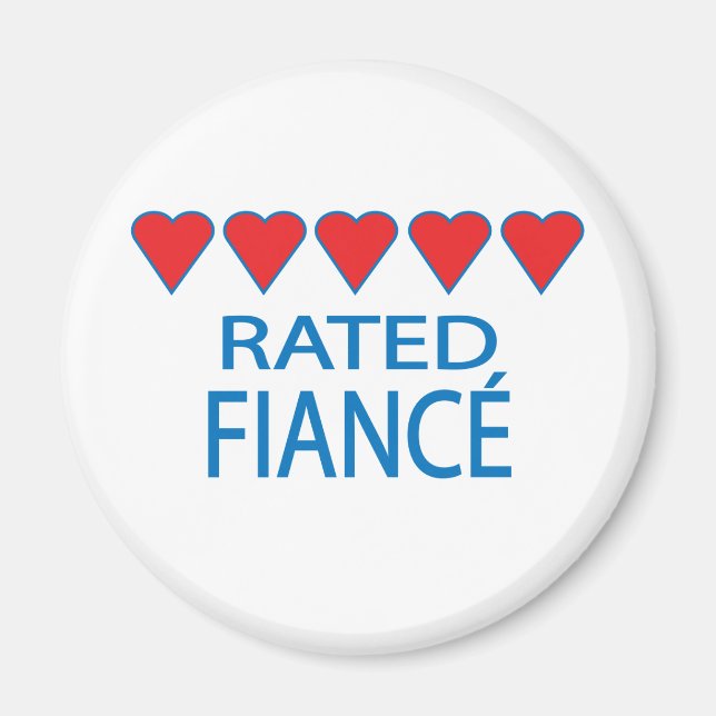 Íman Cinco Corações Fiancé (Frente)