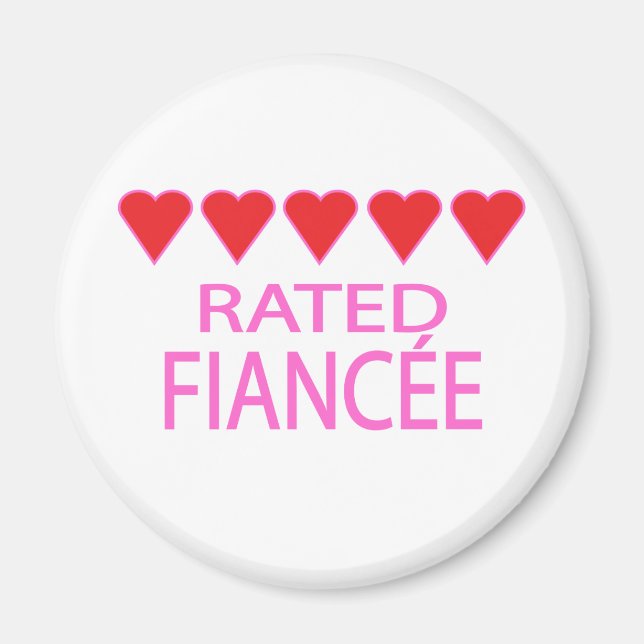 Íman Cinco Corações Fiancée (Frente)