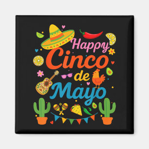Íman Cinco de maio divertida festa mexicana do partido