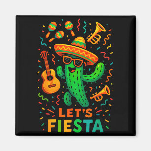 Íman Cinco de maio festa mexicana de cactus engraçada v