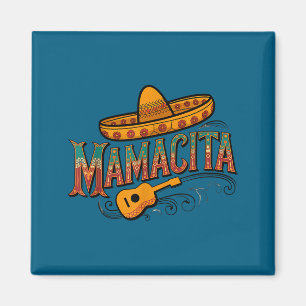 Íman Cinco de maio mamacita flor mama cita mexicana