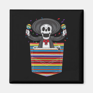 Íman Cinco De Mayo 2025 Calaca Blanket Pocket Serape Me