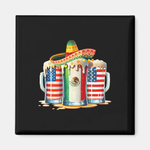 Íman Cinco De Mayo Beer Partido Bebendo Da Bandeira Dos