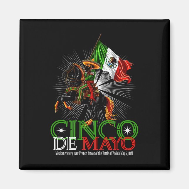 Íman Cinco De Mayo Byttle De Puebla 5 De Maio (Frente)
