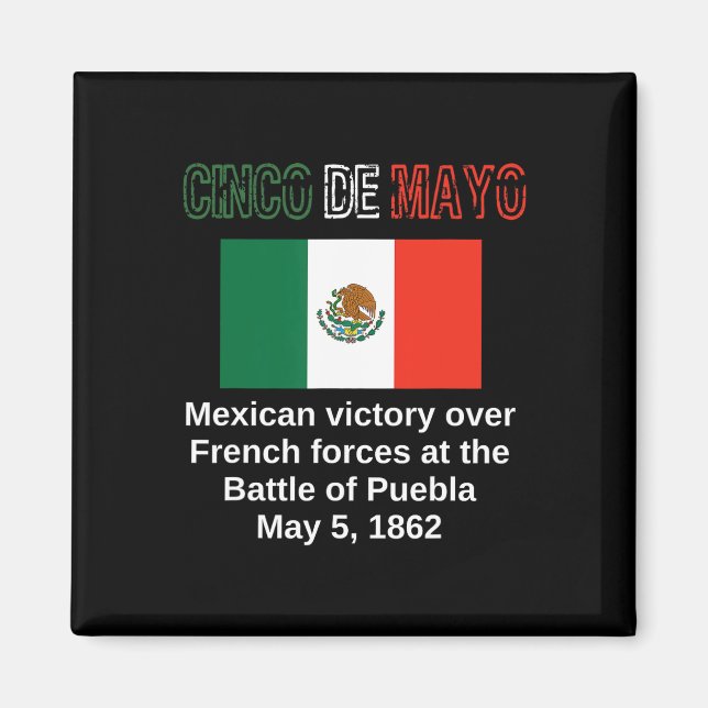 Íman Cinco De Mayo Byttle Puebla Cinco De Maio Cinco Ci (Frente)