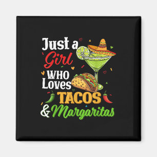 Íman Cinco de Mayo Camisas Mulheres Meninas Amam Tacos