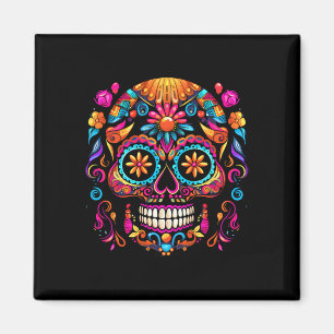 Íman Cinco De Mayo Crânio De Açúcar Dia De Los Muertos