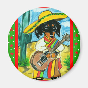 Íman Cinco de Mayo Dachshund
