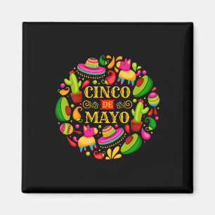 Íman Cinco De Mayo Festa Mexicana 5 De Maio Presente Ho