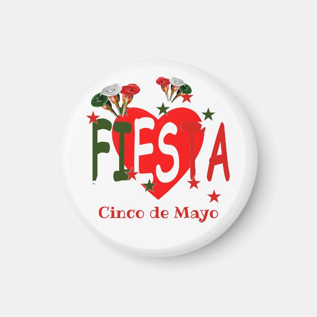 Íman Cinco de mayo ,fiesta mexicano (Frente)