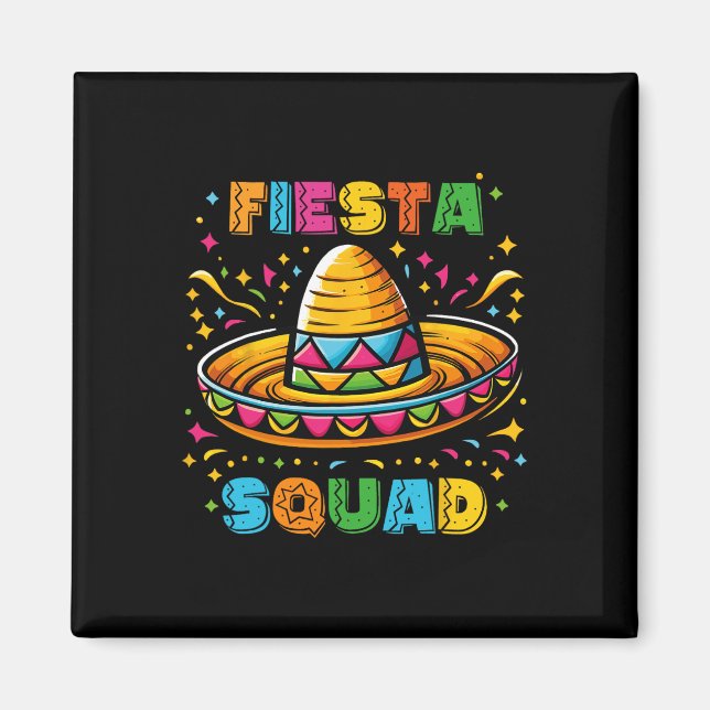 Íman Cinco De Mayo Fiesta Squad Partido Mexicano Cinco  (Frente)