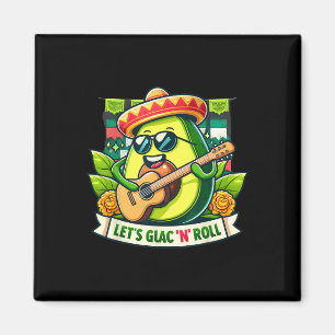 Íman Cinco De Mayo Vamos Guac n' Roll! Guitarrista Abac