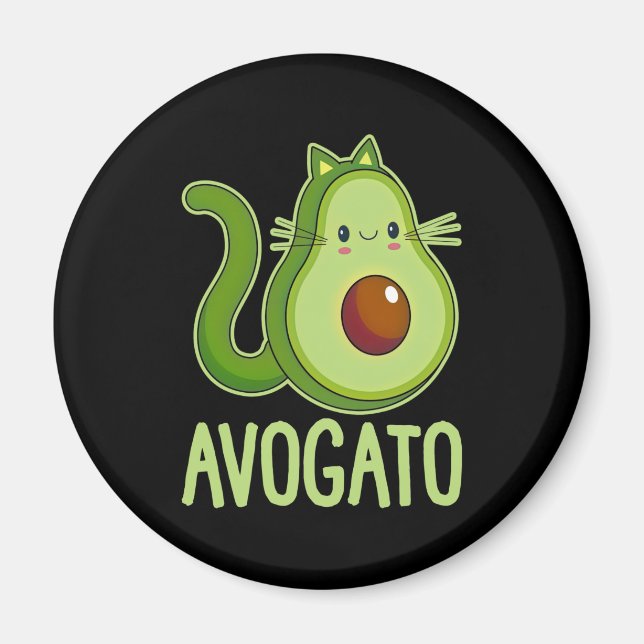 Íman Cinco De Meow Avogato Cat Avocado (Frente)