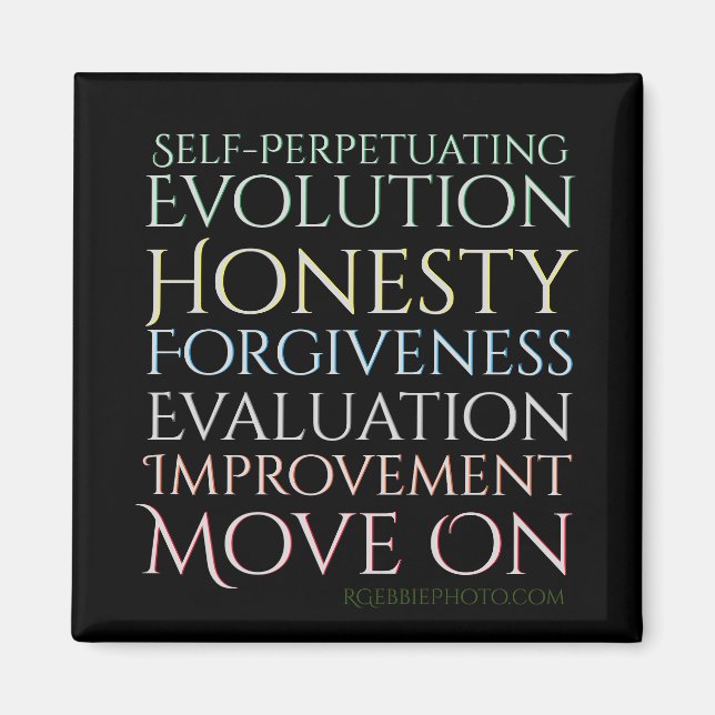 Íman Cinco teclas de evolução autoexecutável (Frente)