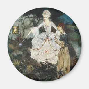 Íman Cinderella e madrinha feericamente