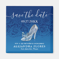 Cinderella Slipper Blue Quinceanera Salve a Data