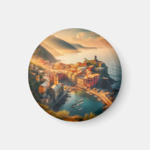 Íman Cinque Terre Beach Itália Vintage Europa Viagem