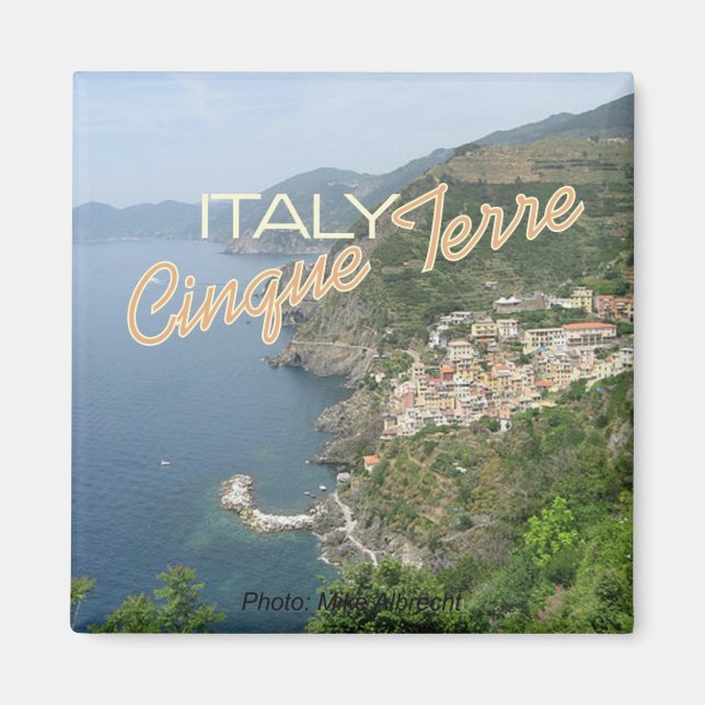 Íman Cinque Terre Itália Italia Scense Magnets (Frente)