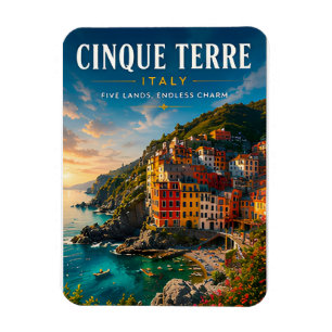 Íman 🌅 Cinque Terre Itália Vila Costeira