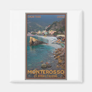 Íman Cinque Terre - praia de Monterosso da manhã