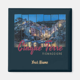 Íman Cinque Terre Riomaggiore italiano Vintage Souvenir