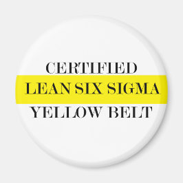 Íman Cinta Amarelo Seis Sigma Certificado
