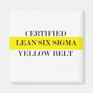 Íman Cinturão Amarelo de Seis Sigmas