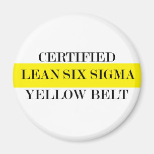 Íman Cinturão Amarelo Seis Sigma Certificado