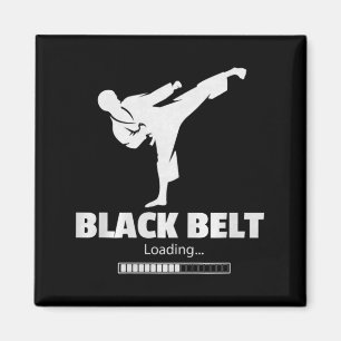 Íman Cinturão Preto Chute de Carregamento Artes Marciai