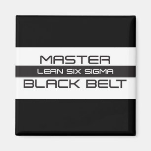 Íman Cinturão Preto Mestre de Seis Sigmas