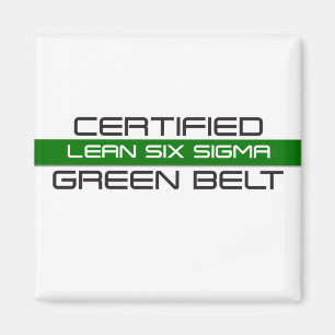 Íman Cinturão Verde Certificado em Seis Sigma