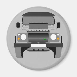 Íman Cinza art Land Rover clássico