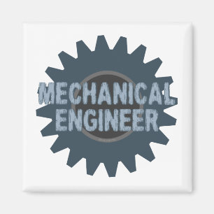 Íman Cinza azul de engrenagens mecânicas do Engenheiro