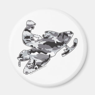 Íman Cinza Camo traçado em cópia negra