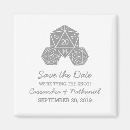 Íman Cinza D20 Imã salve a data de gelo