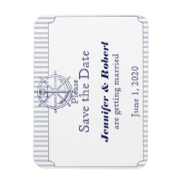 Íman Cinza de Âncora Náutica Casamento Salva a Data