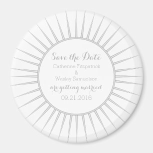 Íman Cinza Deco - Imã salve a data Retroativa